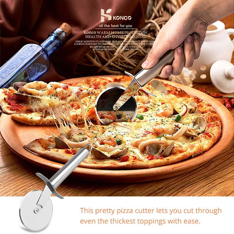 4 in 1 Pizza Cutter Stainless Steel Balde 🌟🌟🌟🌟